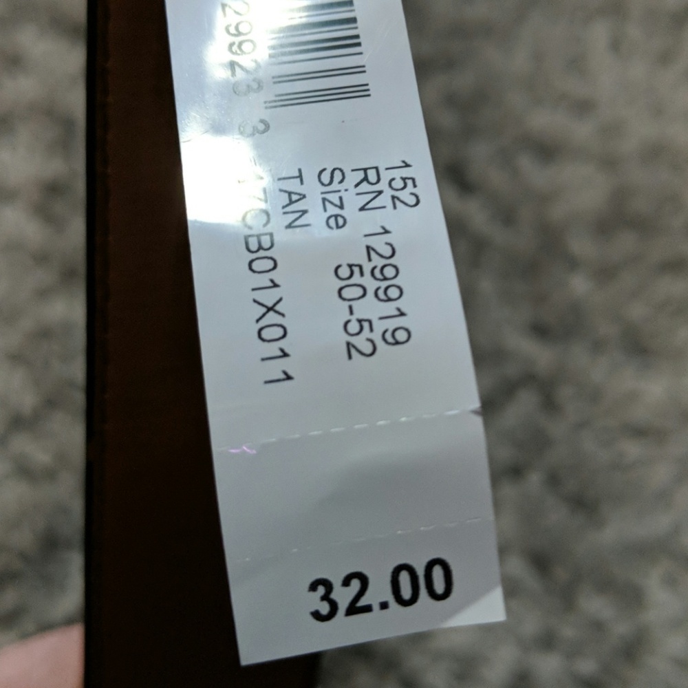 Croft & Barrow Big & Tall Tan Belt 50-52 NEW! - Picture 3 of 3